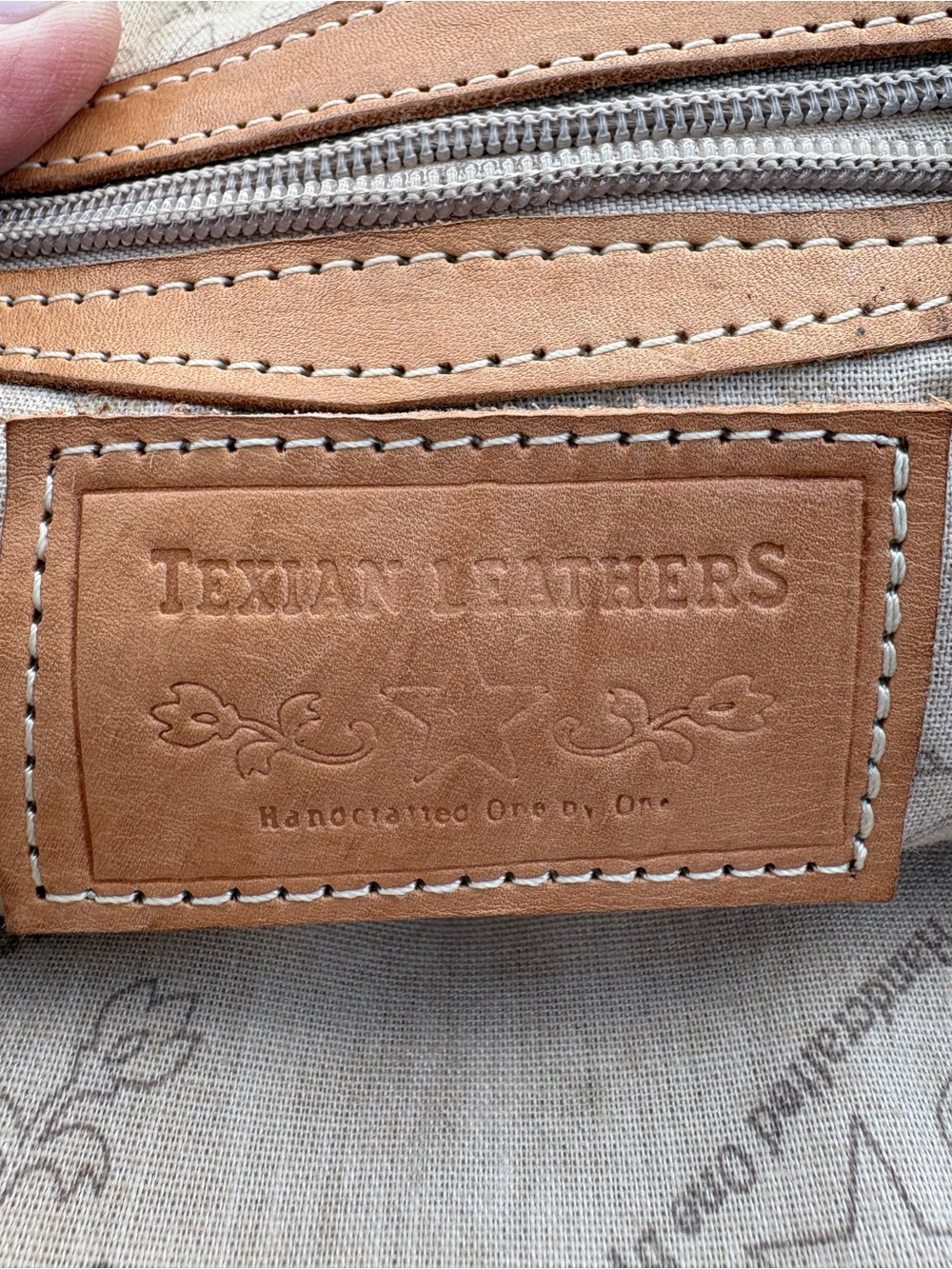 Hand-Tooled Leather Crossbody Bag - Picture 9 of 9